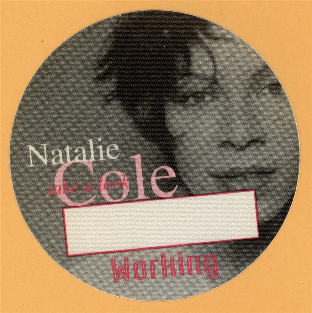Natalie Cole 1993 Take A Look Concert Tour WORKING Backstage Pass