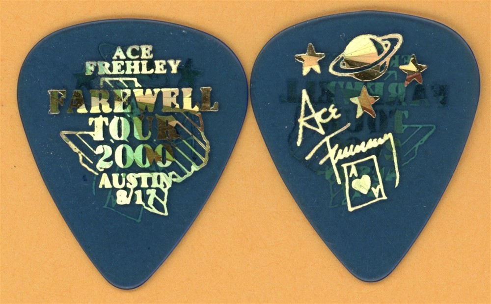 KISS 2000 Farewell Tour Ace Frehley Vintage Guitar Pick - Austin, TX