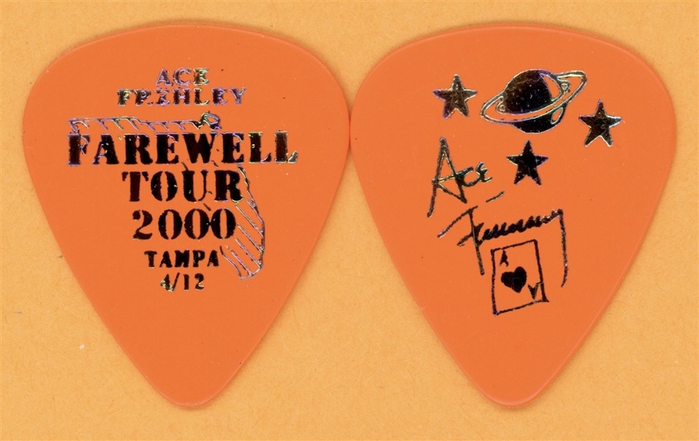 KISS 2000 Farewell Tour Ace Frehley Vintage Guitar Pick - Tampa, FL