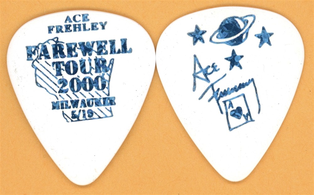 KISS 2000 Farewell Tour Ace Frehley Vintage Guitar Pick - Milwaukee, WI