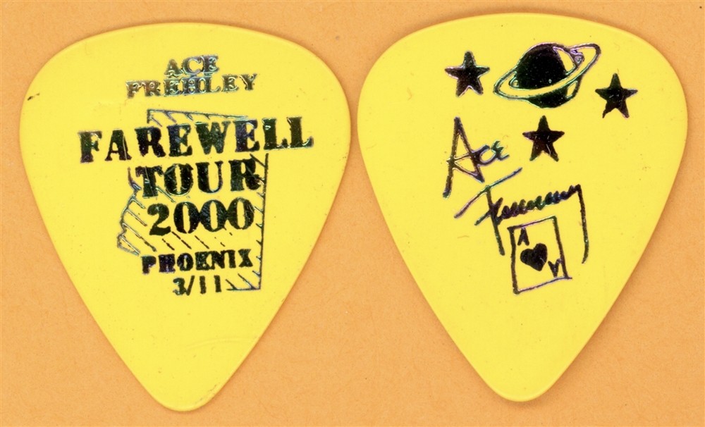 KISS 2000 Farewell Tour Ace Frehley Vintage Guitar Pick - Phoenix, AZ