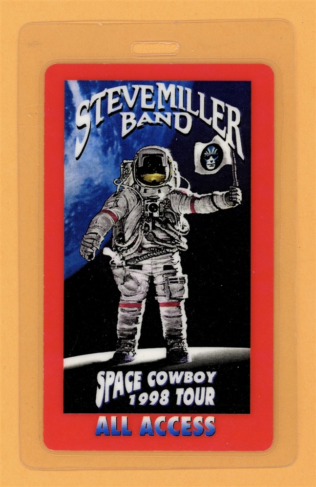 Steve Miller Band 1998 Space Cowboy Tour AA Laminated Backstage Pass