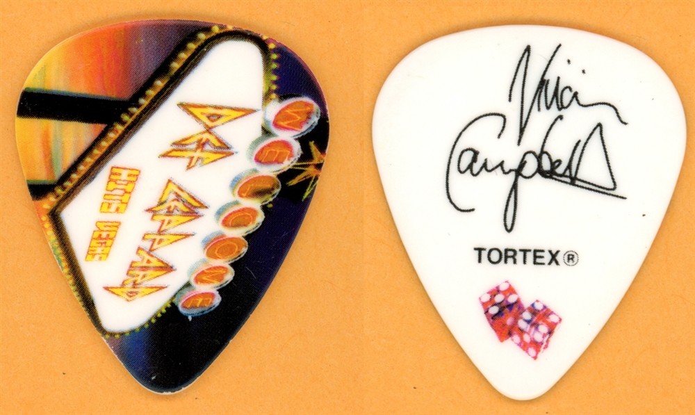 Def Leppard Vivian Campbell Vintage Guitar Pick - 2019 Vegas Tour
