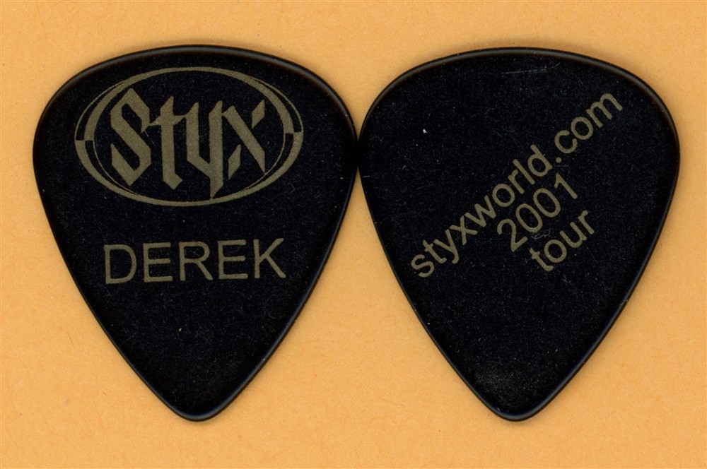 Styx Glen Burtnik DEREK Vintage Guitar Pick - 2001 Styxworld Tour
