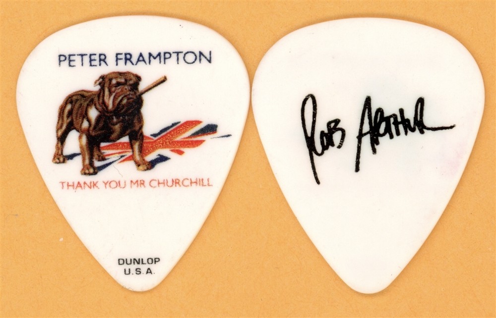 Peter Frampton Rob Arthur Vintage Guitar Pick - 2010 Thank You Mr.Churchill Tour