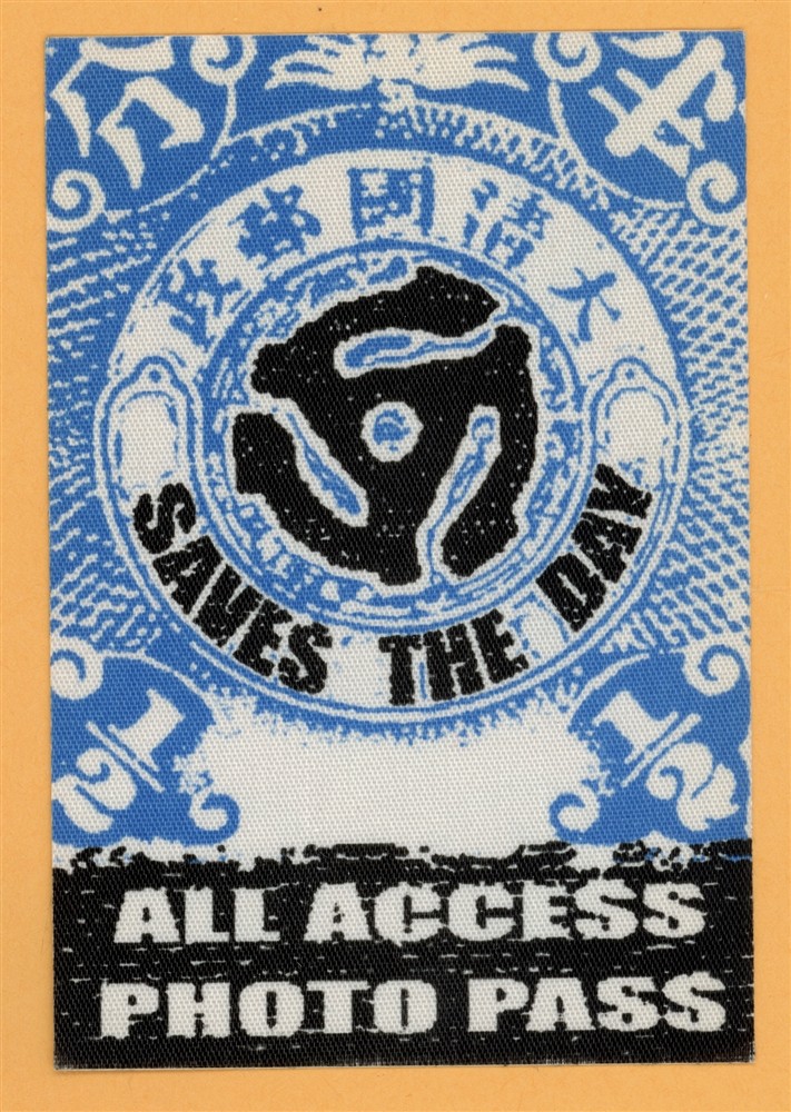 Saves The Day 1998 Can't Slow Down Concert Tour All Access Backstage Pass