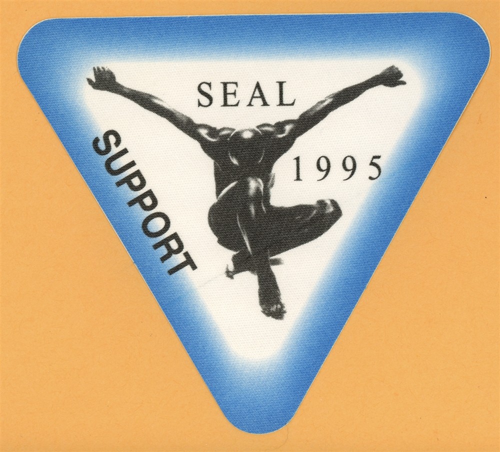 Seal 1995 Concert Tour SUPPORT Backstage Pass