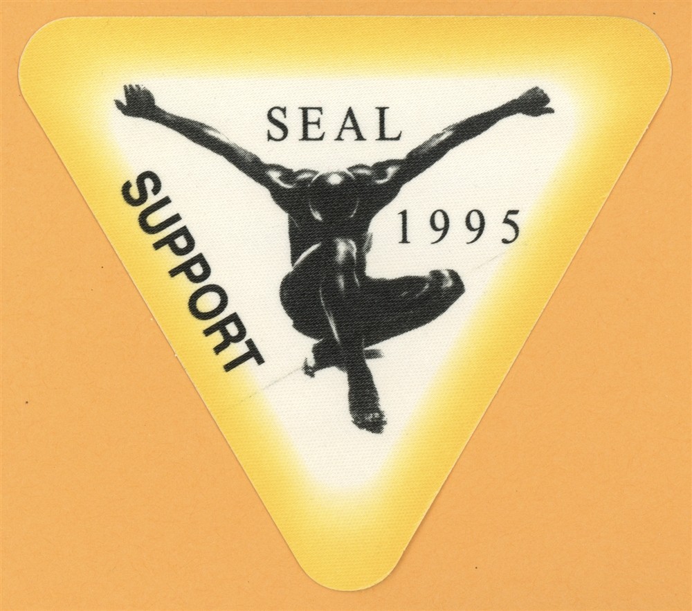 Seal 1995 Concert Tour SUPPORT Backstage Pass
