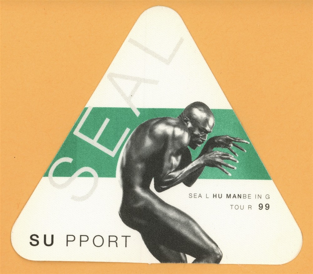 Seal 1999 Human Being Concert Tour SUPPORT Backstage Pass