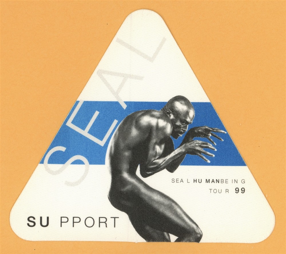 Seal 1999 Human Being Concert Tour SUPPORT Backstage Pass