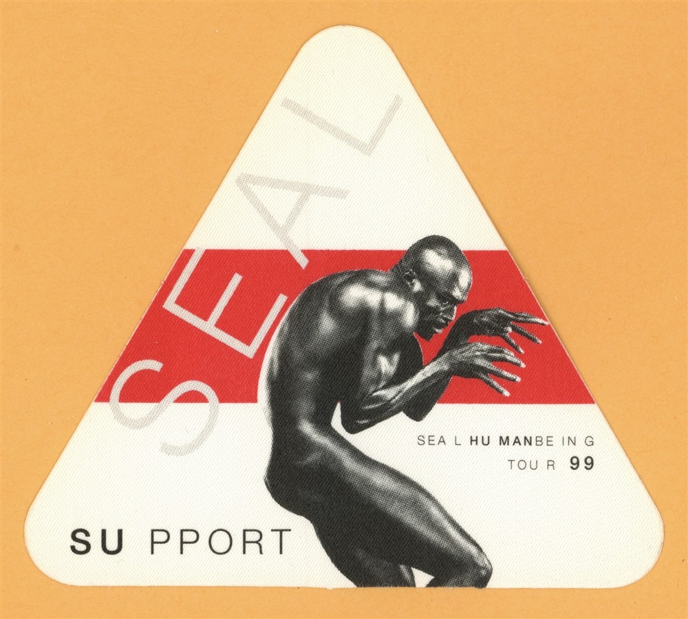 Seal 1999 Human Being Concert Tour SUPPORT Backstage Pass