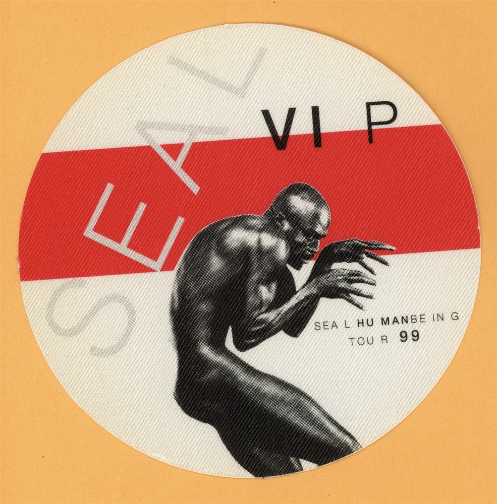 Seal 1999 Human Being Concert Tour VIP Backstage Pass