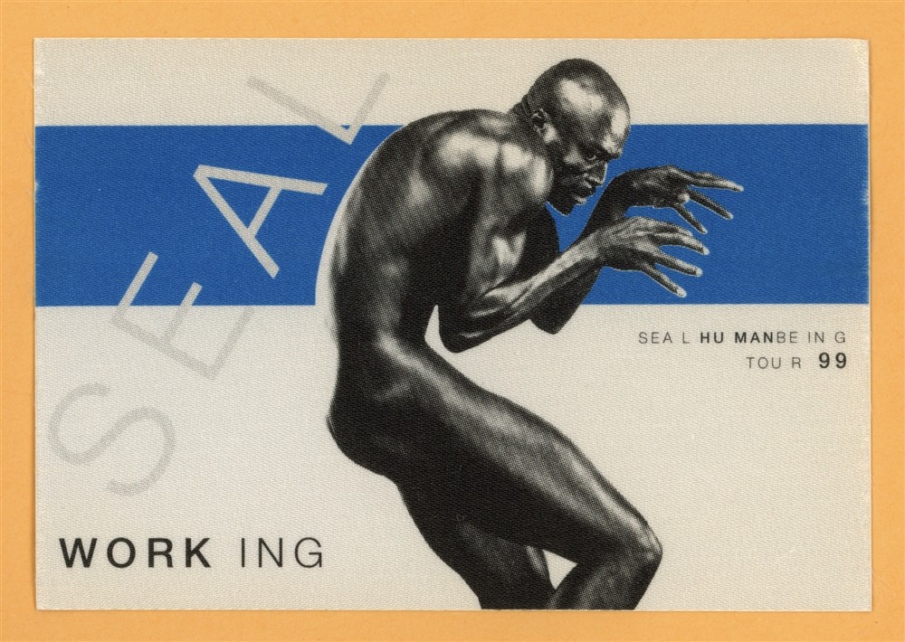 Seal 1999 Human Being Concert Tour WORKING Backstage Pass