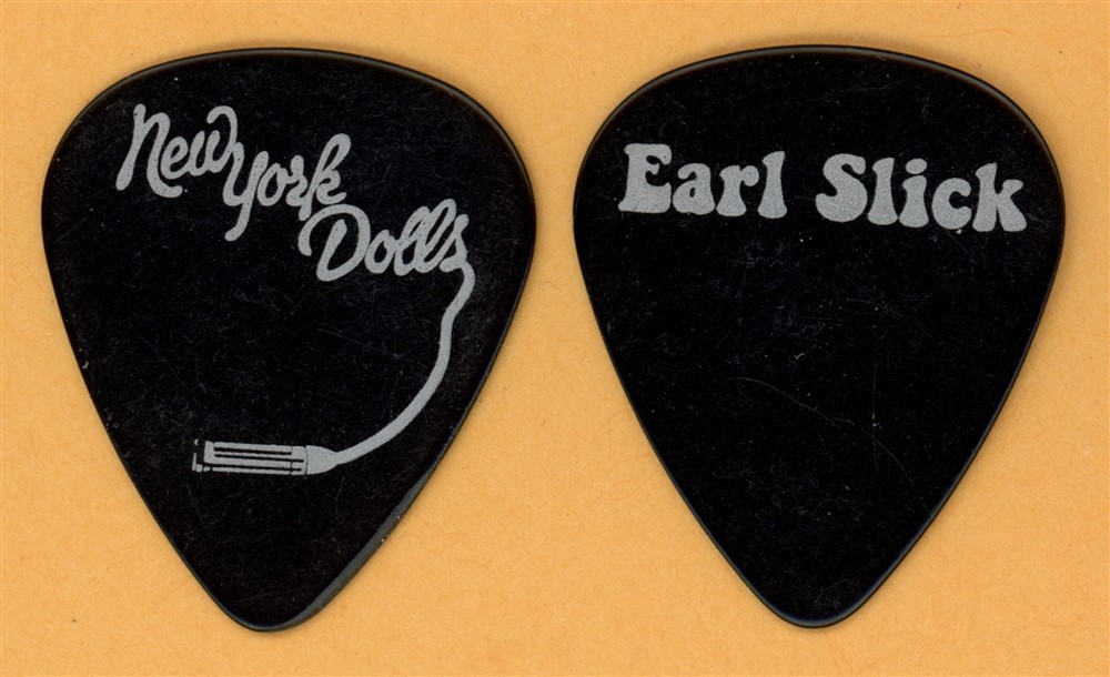 New York Dolls Earl Slick Vintage Guitar Pick - 2011 Reunion Tour