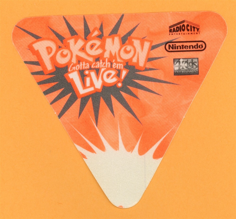 Pokémon Gotta Catch 'em Live Concert Tour Backstage Pass Orange