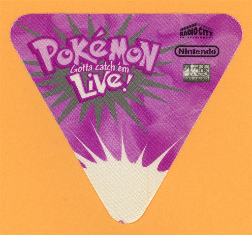 Pokémon Gotta Catch 'em Live Concert Tour Backstage Pass Purple