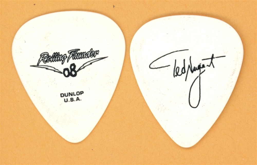 Ted Nugent Vintage Guitar Pick - 2008 Rolling Thunder Tour