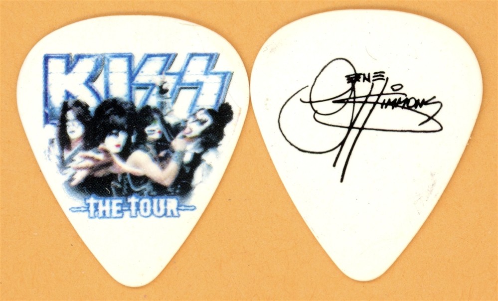 KISS Gene Simmons Vintage Guitar Pick - 2012 The Tour w/ Motley Crue