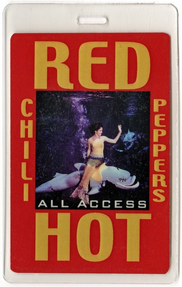 Red Hot Chili Peppers 2000's Concert Tour Laminated Backstage Pass