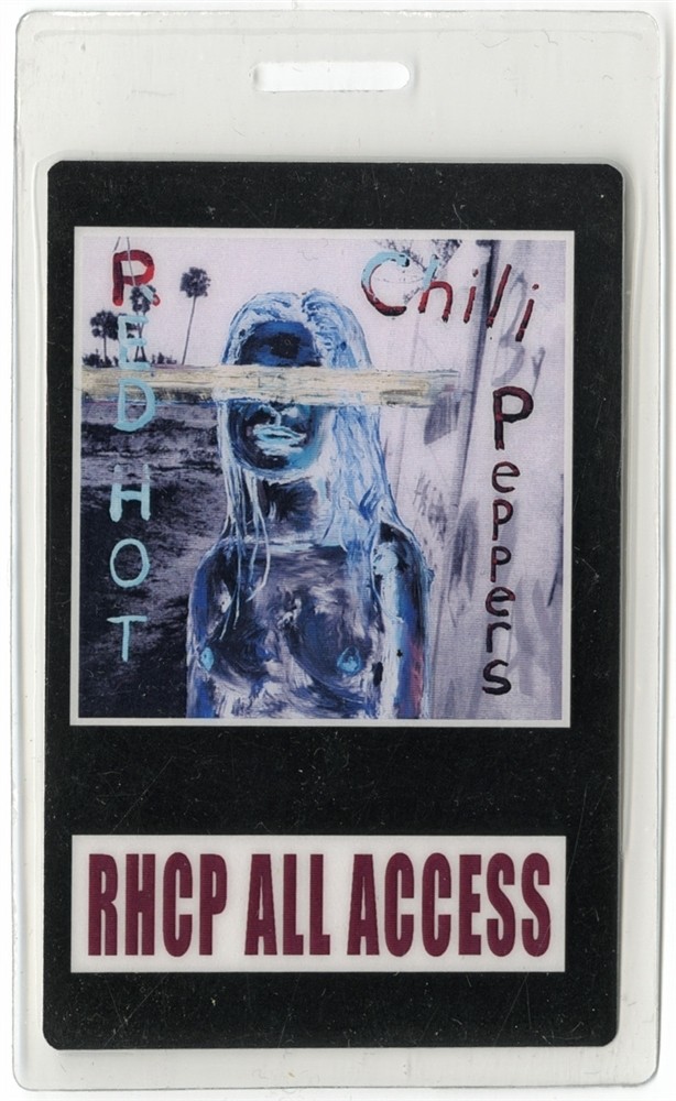 Red Hot Chili Peppers 2002 Laminated Backstage Pass By the Way Tour AA