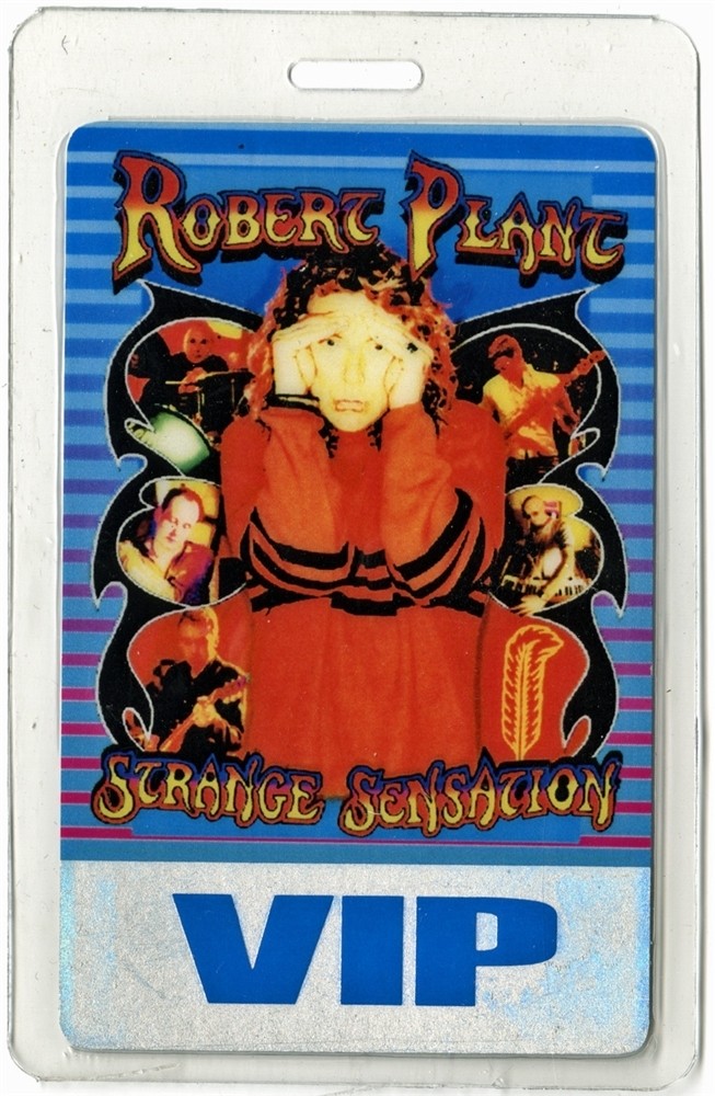 Robert Plant 2005 Laminated Backstage Pass Strange Sensation Tour Led Zeppelin
