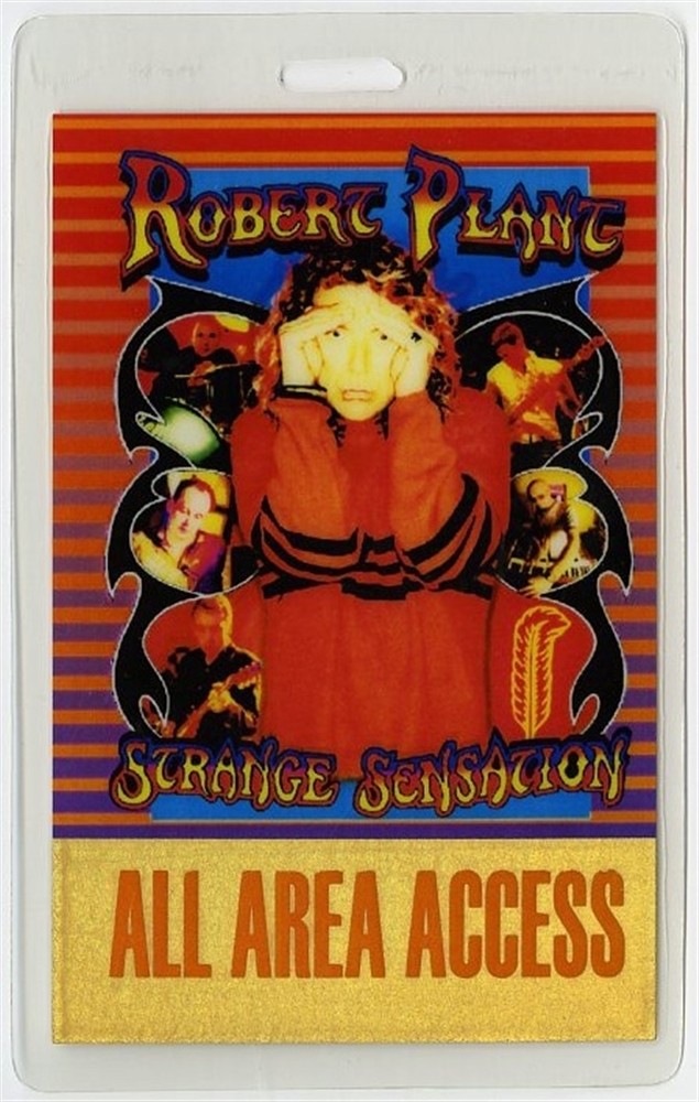 Robert Plant 2005 Laminated Backstage Pass Strange Sensation Tour Led Zeppelin