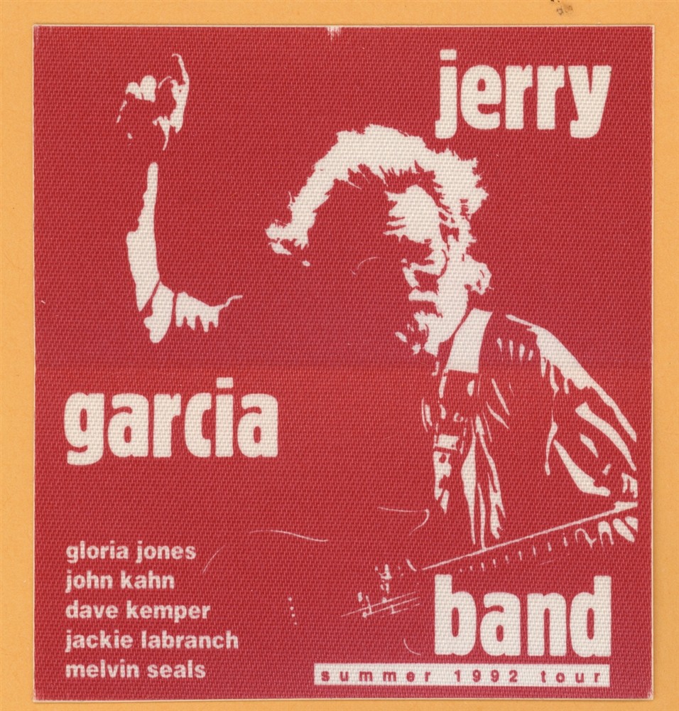 Jerry Garcia 1992 Grateful Dead Concert Tour All Access Backstage Pass