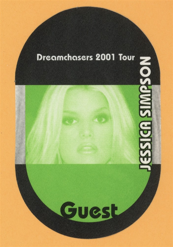 Jessica Simpson 2001 Dreamchasers Concert Tour GUEST Backstage Pass