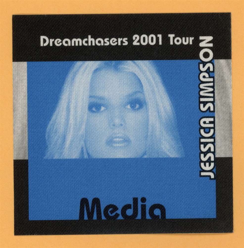 Jessica Simpson 2001 Dreamchasers Concert Tour MEDIA Backstage Pass