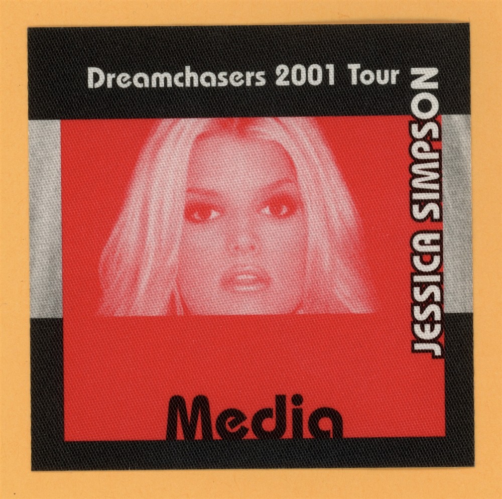 Jessica Simpson 2001 Dreamchasers Concert Tour MEDIA Backstage Pass
