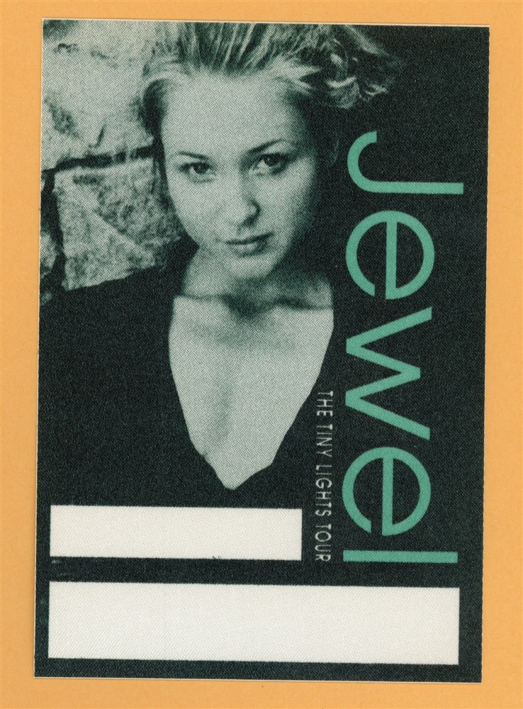 Jewel 1997 Tiny Lights Concert Tour Backstage Pass