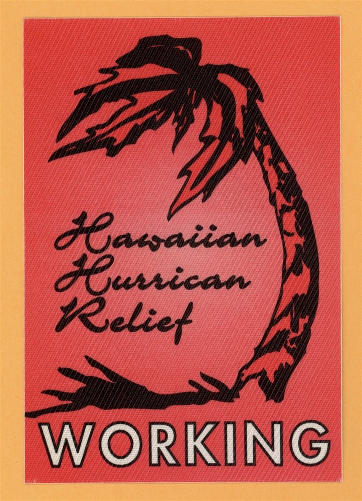 Jimmy Buffett 2017 Hawaiian Hurrican Relief Concert Tour WORKING Backstage Pass