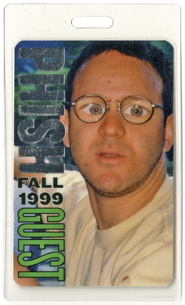 Phish 1999 The Siket Disc Concert Tour Guest Laminated Backstage Pass
