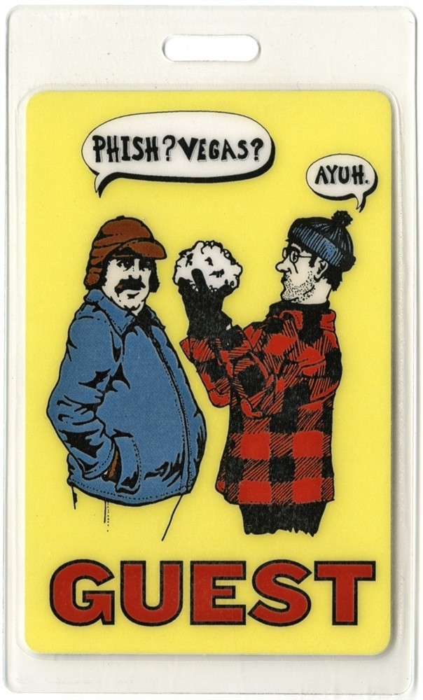 Phish 2004 Undermind Concert Tour Las Vegas Guest Laminated Backstage Pass