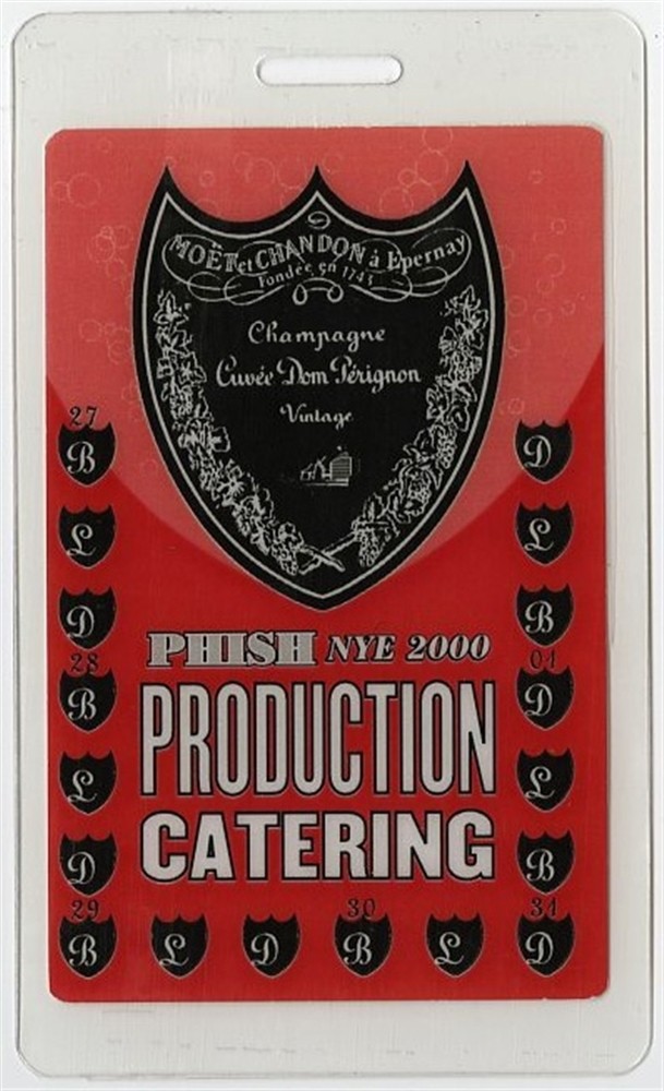 Phish 2000 Farmhouse Concert Tour New Year's Eve Laminated Backstage Pass