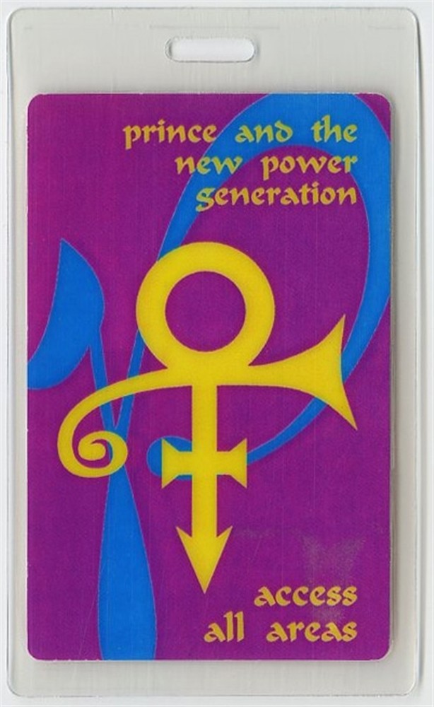 Prince 1993 Act 1 Tour Concert Tour All Access Laminated Backstage Pass