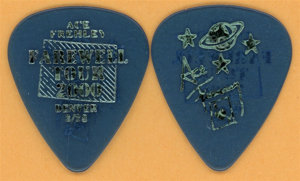 KISS 2000 Farewell Tour Ace Frehley Vintage Guitar Pick - Denver, CO