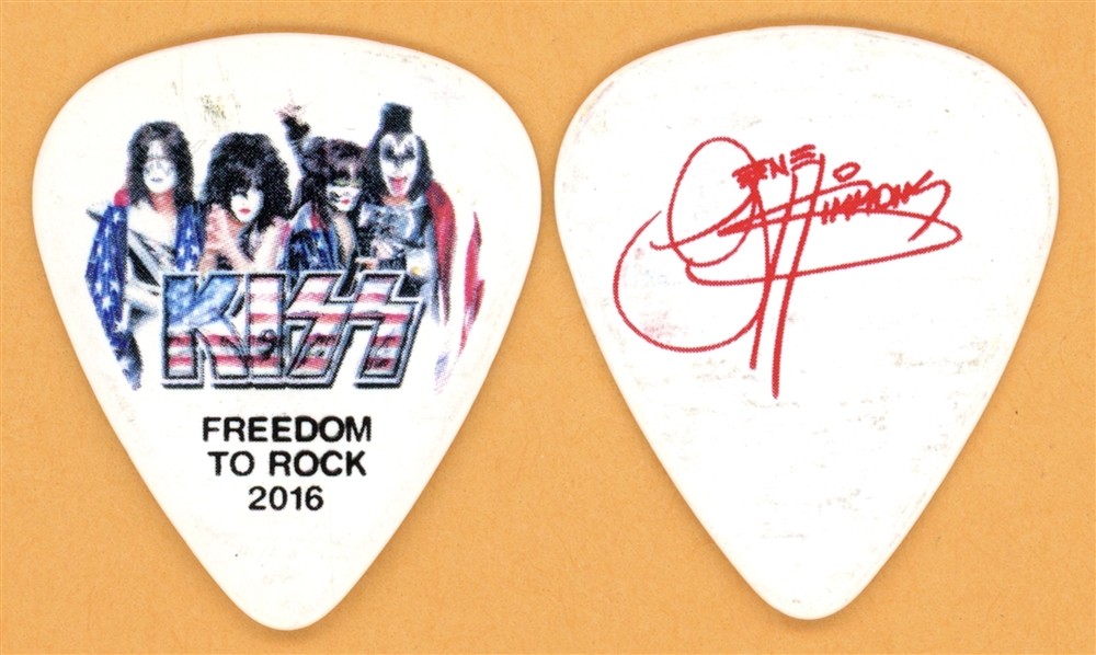 KISS Gene Simmons Vintage Guitar Pick - 2016 Freedom to Rock Tour