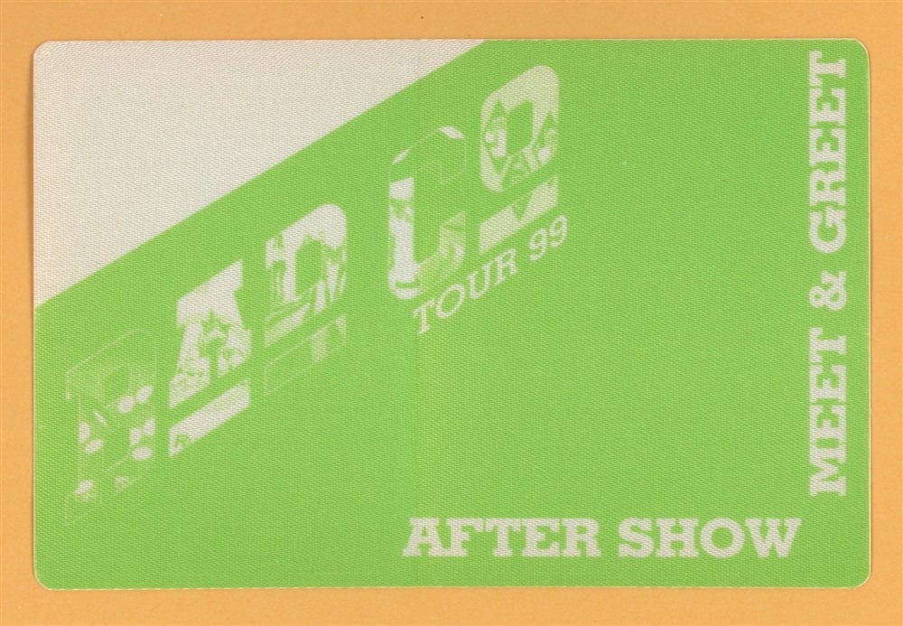 Bad Company 1999 Concert Tour After Show Backstage Pass