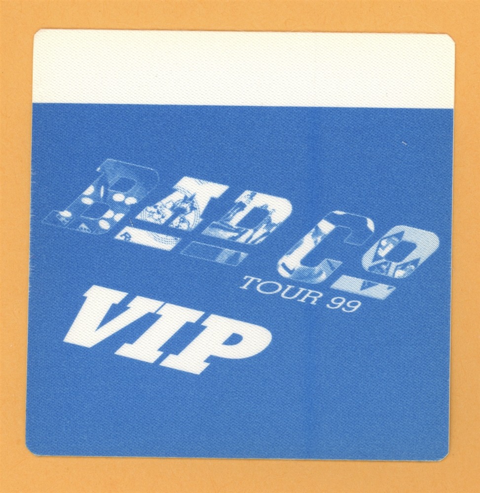 Bad Company 1999 Concert Tour VIP Backstage Pass