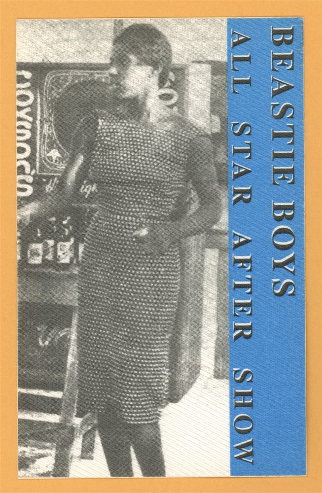 Beastie Boys 1995 Concert Tour After Show Backstage Pass
