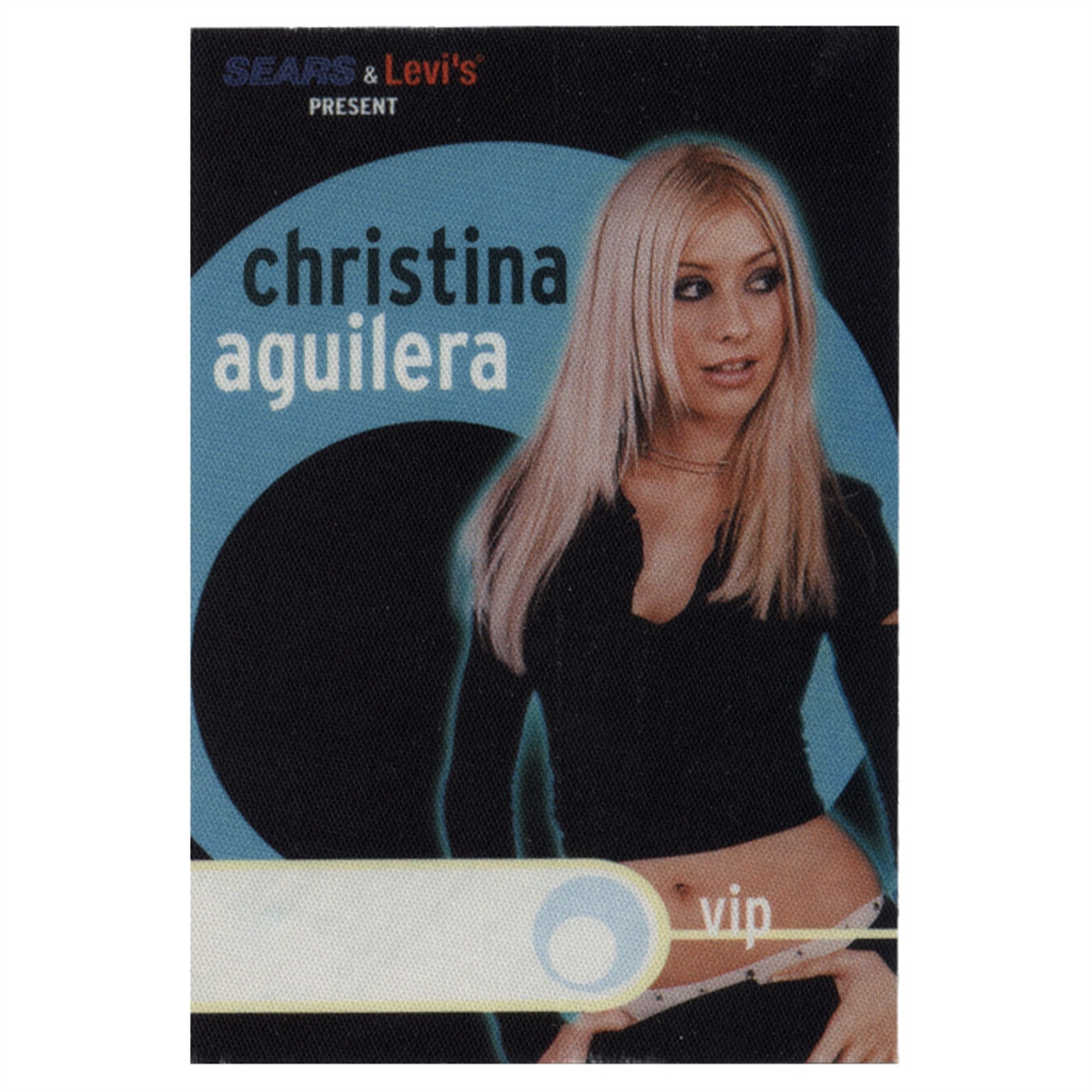 Christina Aguilera 2000 Psykoblast Concert Tour VIP Backstage Pass