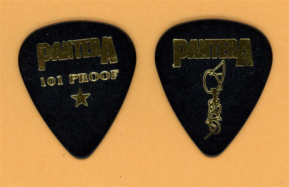 Pantera Dimebag Darrell Vintage Guitar Pick - 1997 101 Proof Tour