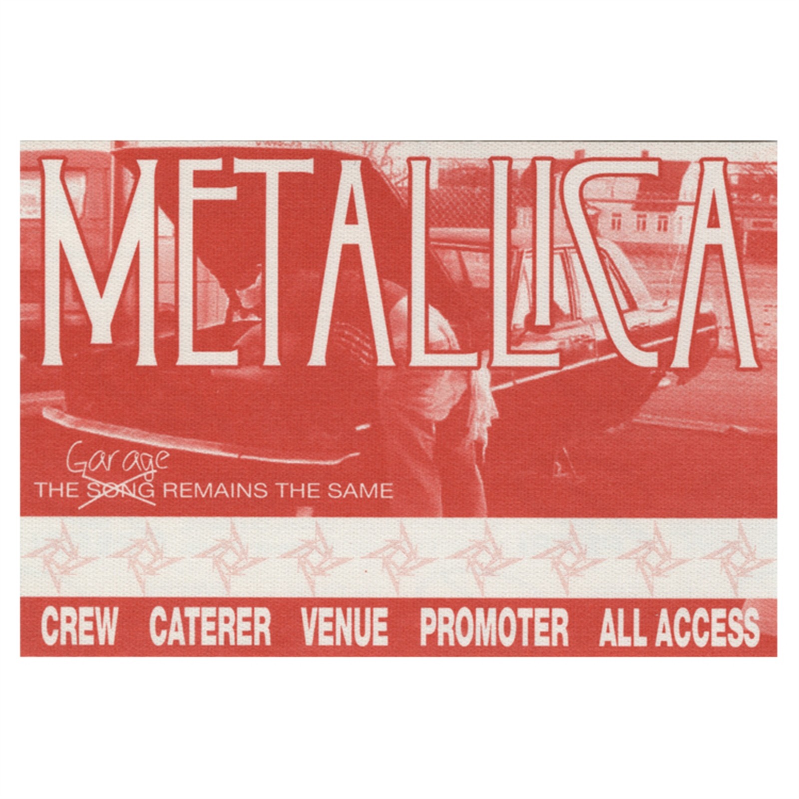Metallica 1999 Garage Remains the Same Concert Tour All Access Backstage Pass