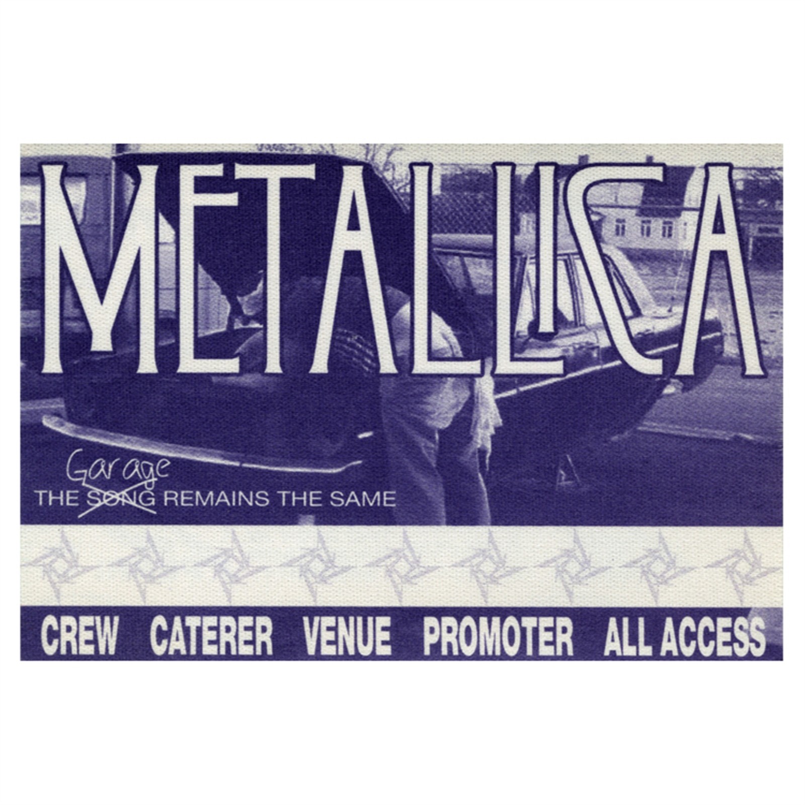 Metallica 1999 Garage Remains the Same Concert Tour All Access Backstage Pass