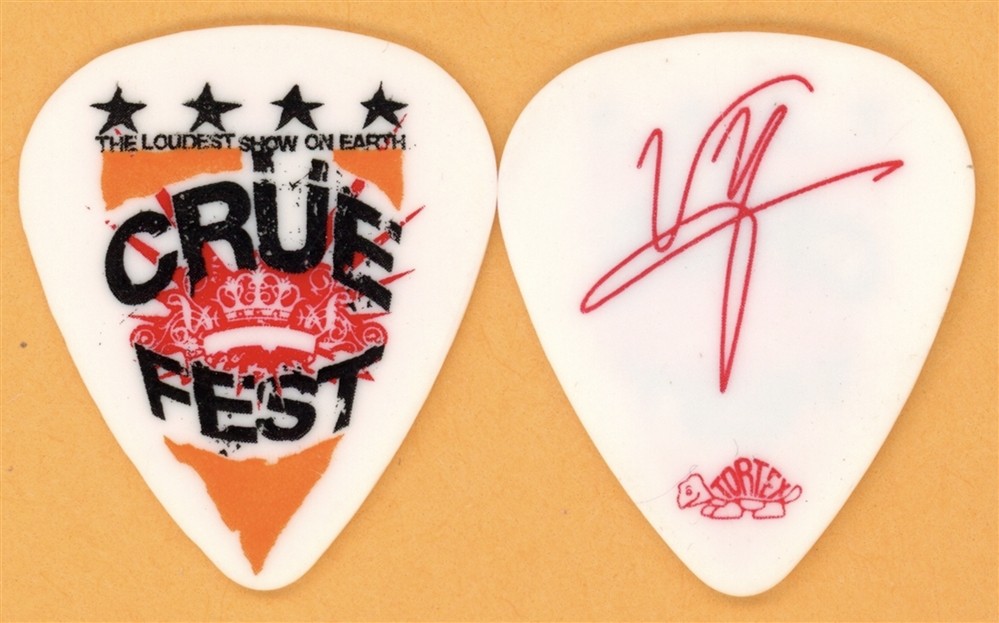 Motley Crue Vince Neil Vintage Guitar Pick - 2008 European Crue Fest Tour