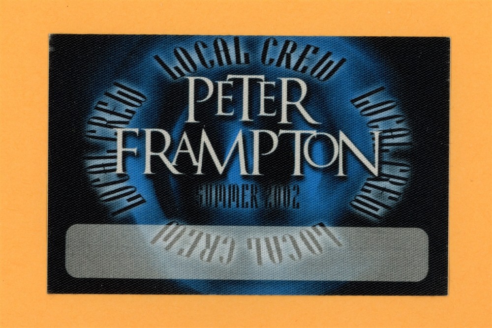 Peter Frampton 2002 35th Anniversary concert tour All Access Backstage Pass