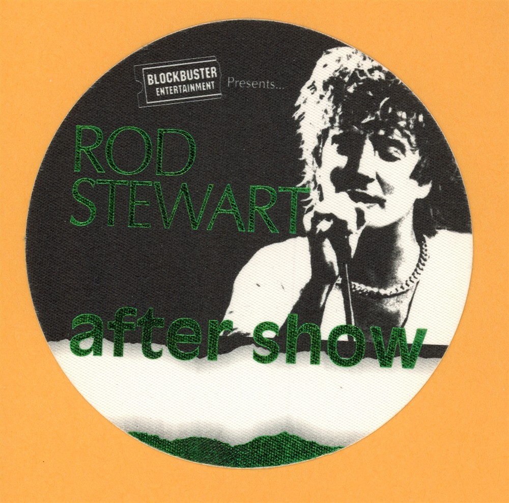 Rod Stewart 1994 A Night to Remember Concert Tour After Show Backstage Pass