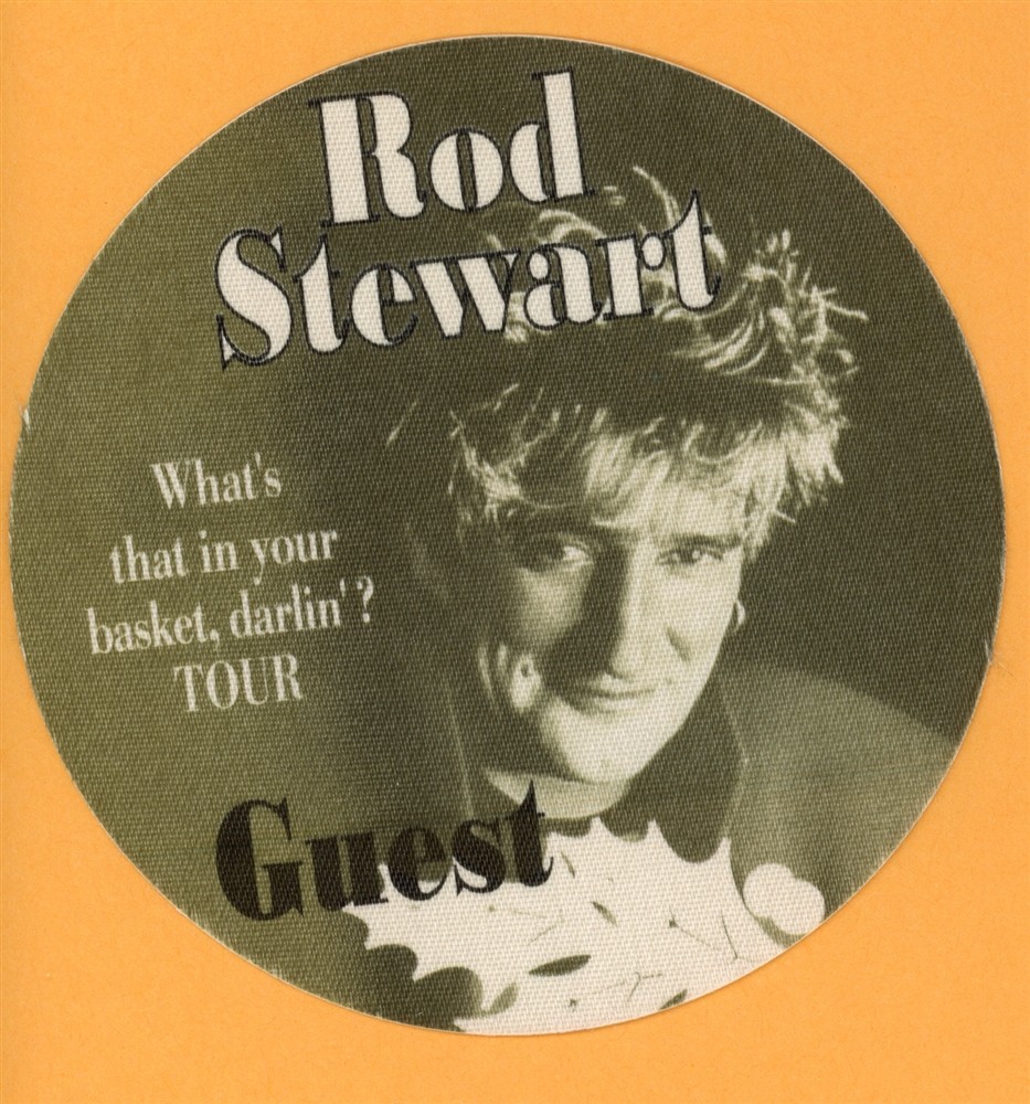 Rod Stewart 2009 What's in Your Basket Concert Tour Guest Backstage Pass