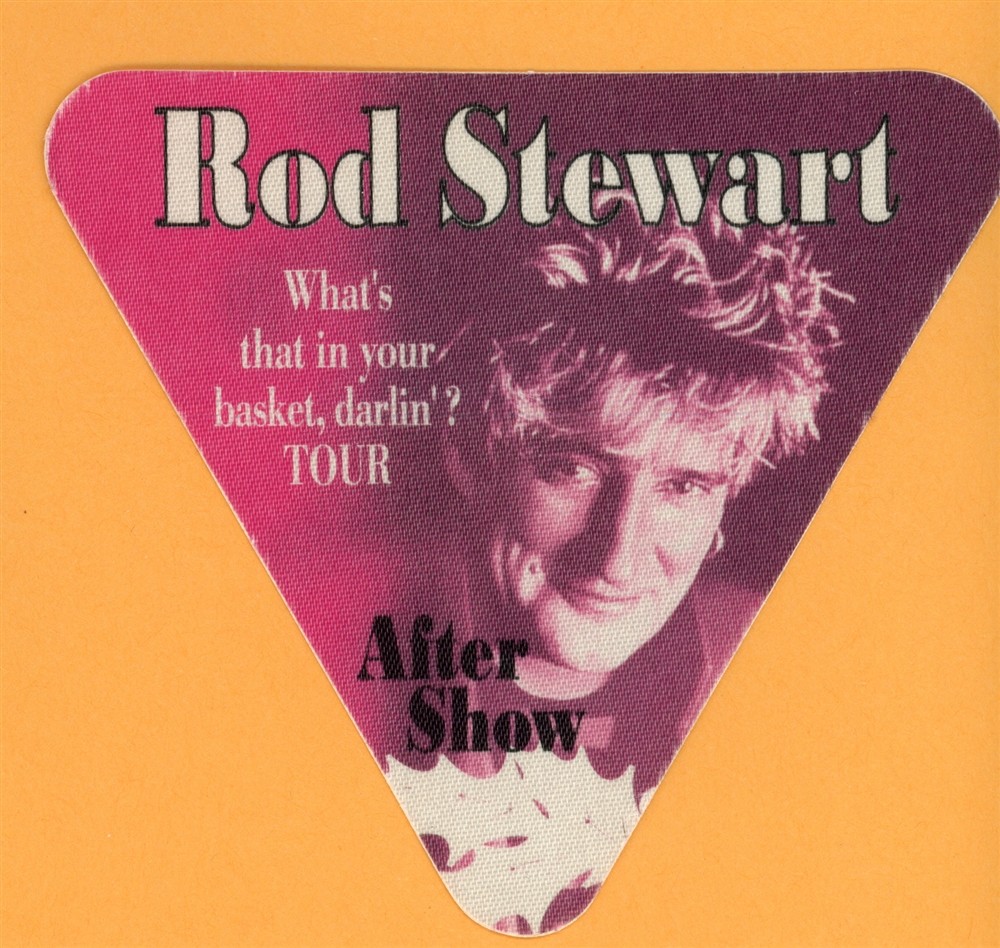 Rod Stewart 2009 What's in Your Basket Concert Tour After Show Backstage Pass